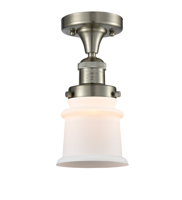 Innovations 517-1CH-SN-G181S One Light Semi-Flush Mount, Brushed Satin Nickel