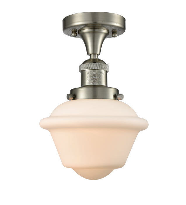 Innovations 517-1CH-SN-G531 One Light Semi-Flush Mount, Brushed Satin Nickel