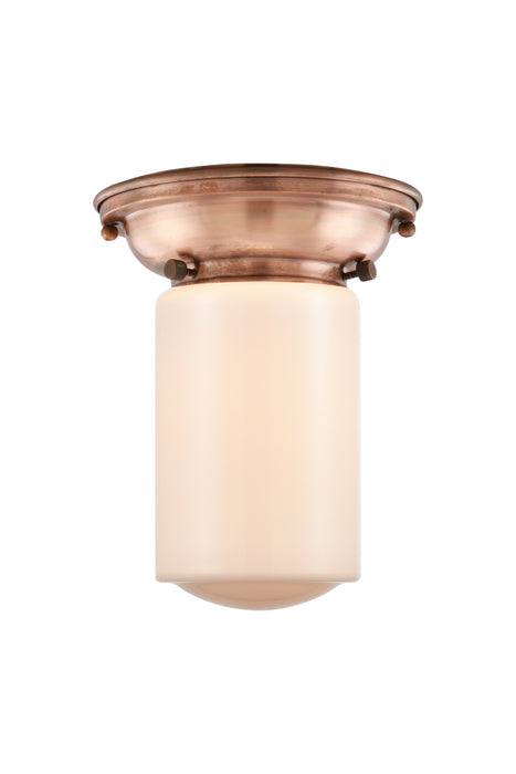 Innovations 623-1F-AC-G311 One Light Flush Mount, Antique Copper