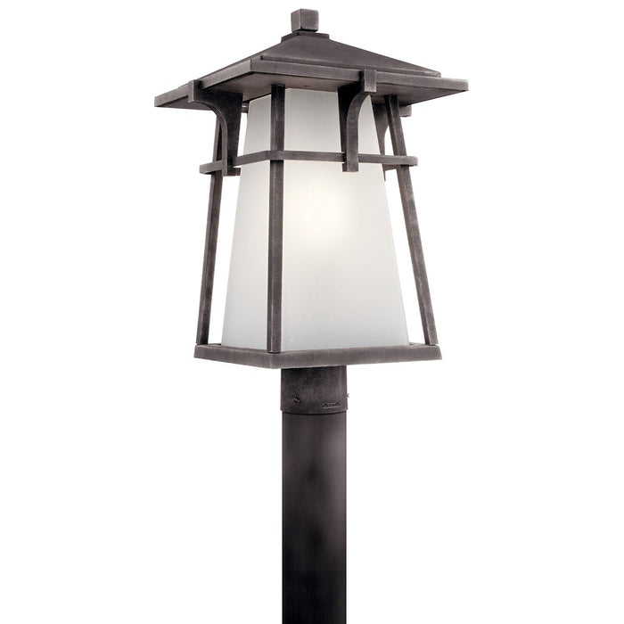 Kichler 49724WZCL18 LED Outdoor Post Mount, Weathered Zinc
