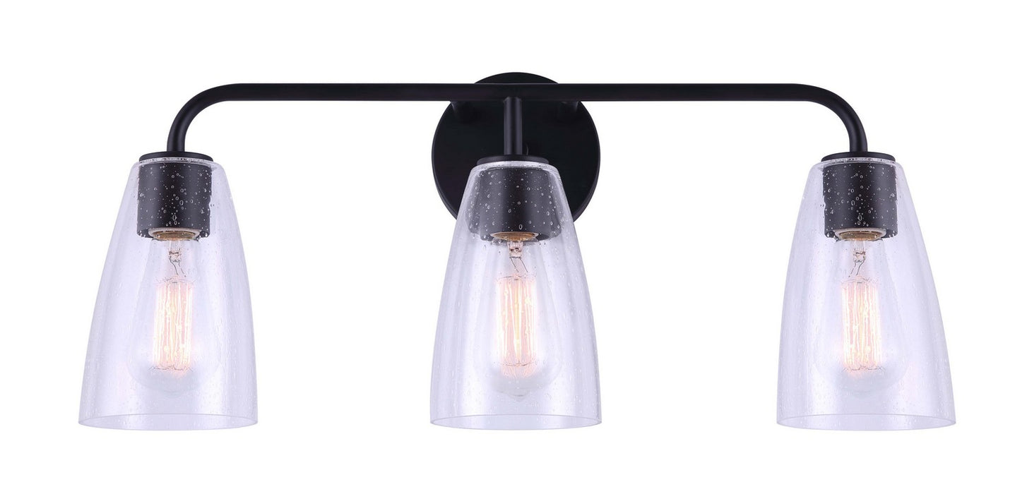Canarm IVL1013A03BK Three Light Vanity, Black