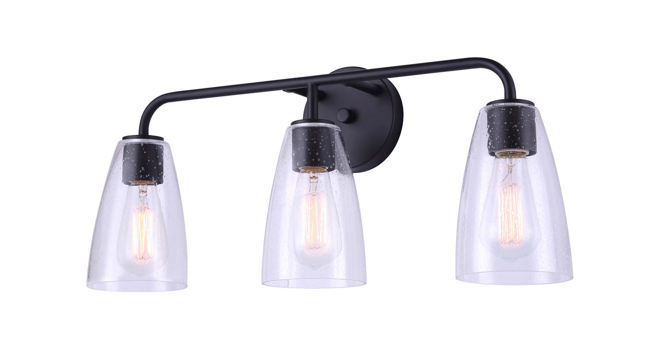 Canarm IVL1013A03BK Three Light Vanity, Black