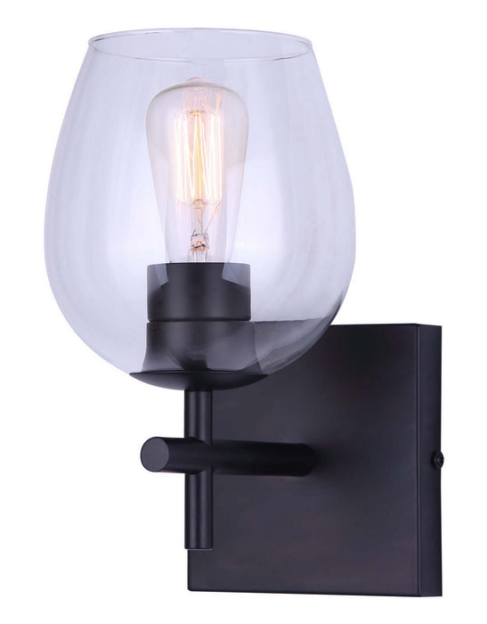 Canarm IVL1019A01BK One Light Vanity, Black