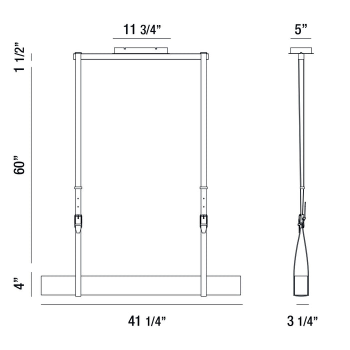 Eurofase 35942-016 LED Chandelier, Silver