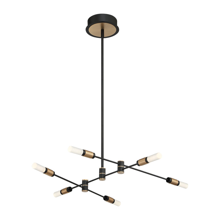 Eurofase 37050-016 LED Chandelier, Brass-Black