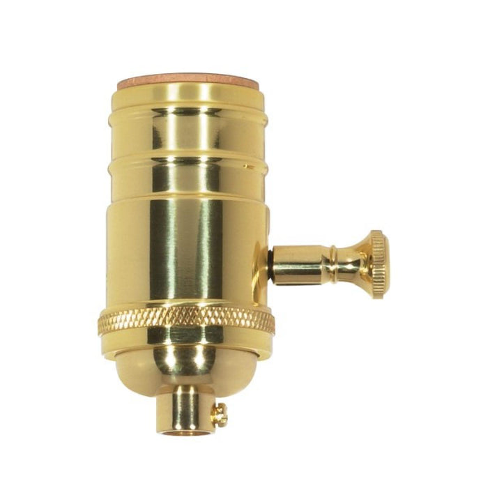 Satco 80-1703 Socket, Polished Brass