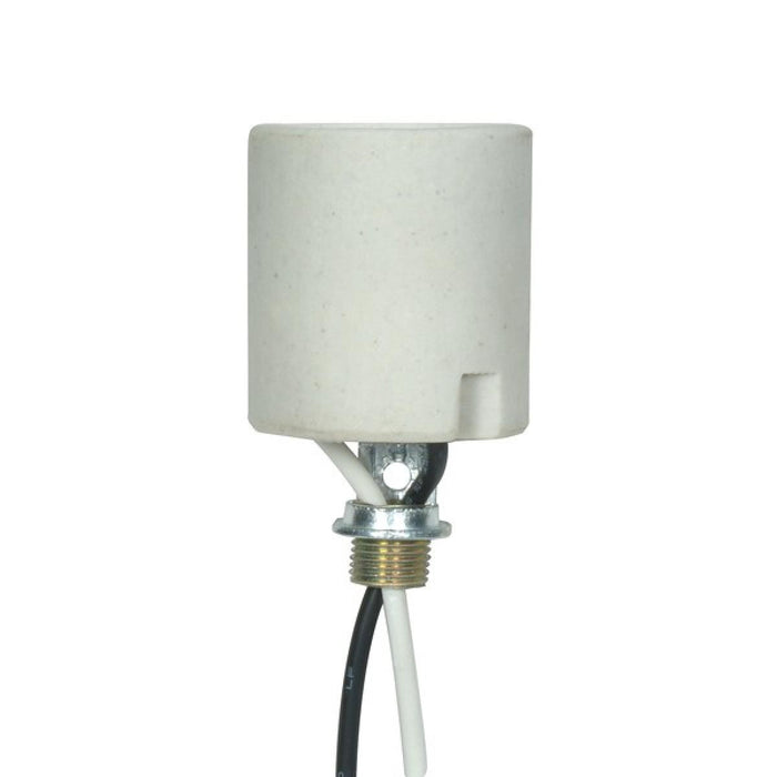 Satco 80-1708 Socket, White
