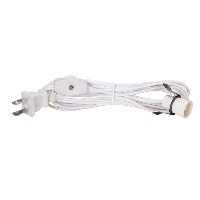 Satco 80-1785 Cord Set, White