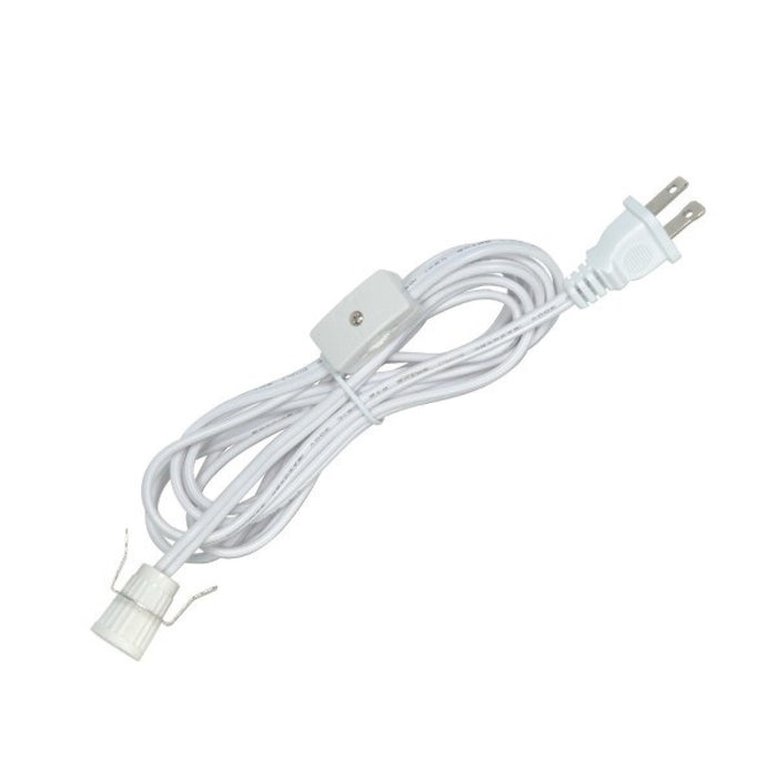 Satco 80-1786 Cord Set, White