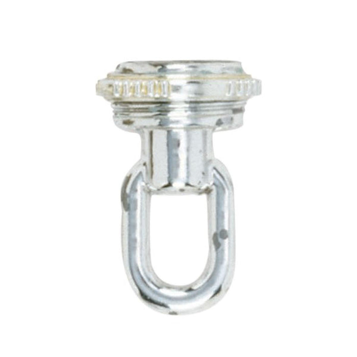 Satco 90-2351 Screw Collar Loop With Ring, Chrome