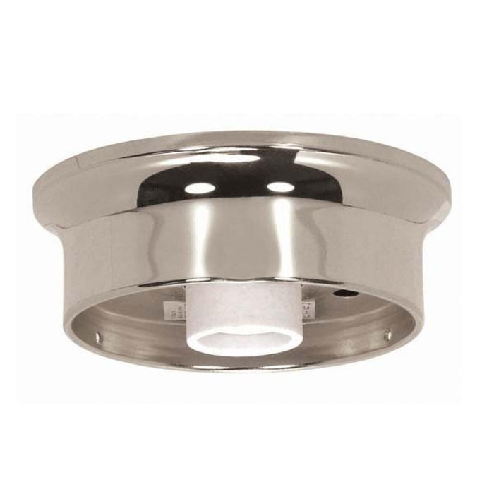Satco 90-841 4" Wired Holder, Chrome