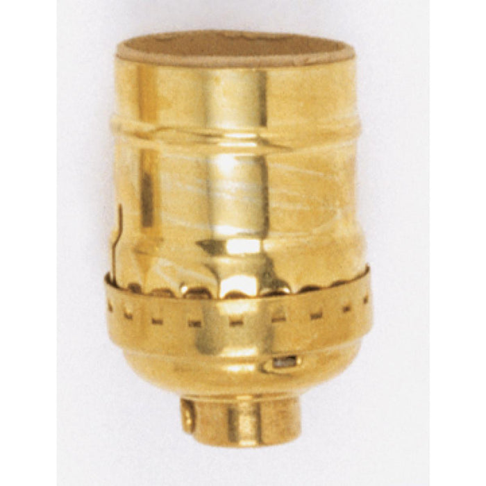 Satco 90-871 Socket, Polished Brass