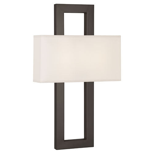 Robert Abbey Z115 Two Light Wall Sconce, Deep Patina Bronze