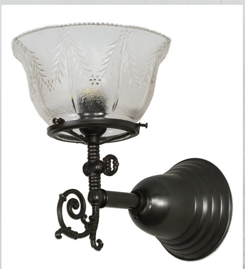 Meyda Tiffany 156228 One Light Wall Sconce, Craftsman Brown