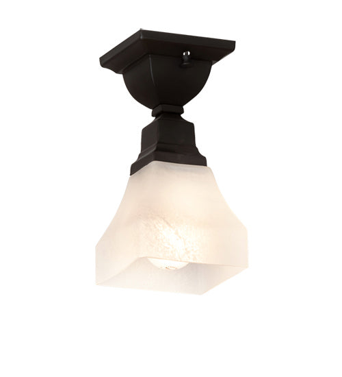 Meyda Tiffany 225880 One Light Flushmount, Oil Rubbed Bronze