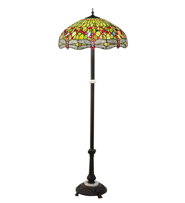 Meyda Tiffany 228851 Three Light Floor Lamp, Mahogany Bronze