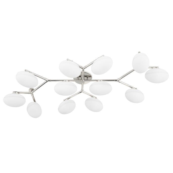 Hudson Valley 5559-PN 12 Light Semi Flush Mount, Polished Nickel