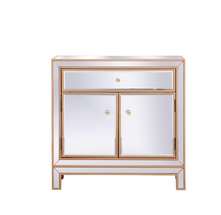 Elegant Lighting MF71034G Cabinet, Antique Gold