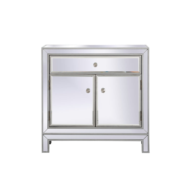 Elegant Lighting MF71034S Cabinet, Antique Silver