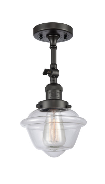 Innovations 201F-OB-G532 One Light Semi-Flush Mount, Oil Rubbed Bronze