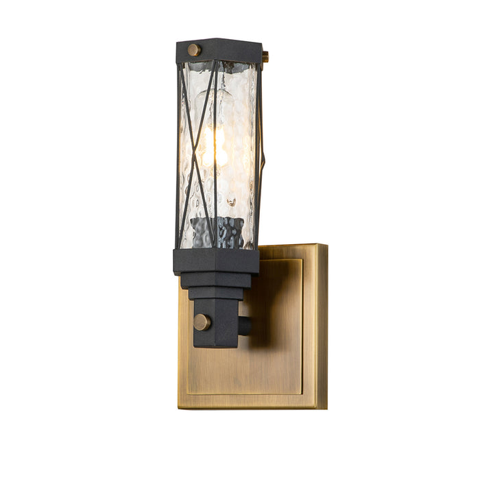Lucas + McKearn BB81000ATB-1 One Light Wall Sconce, Weather Zinc+ Atb