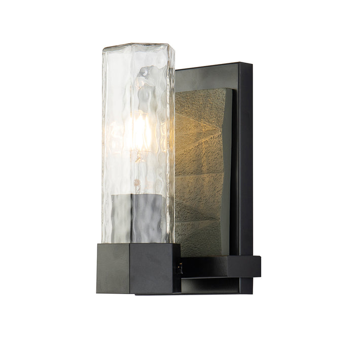 Lucas + McKearn BB91595-1 One Light Wall Sconce, Black+Grey