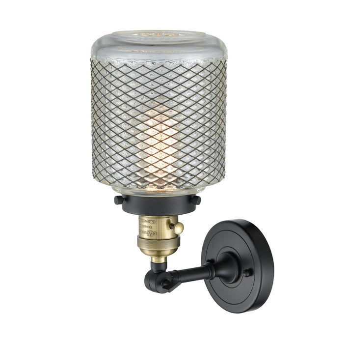 Innovations 203SW-BAB-G262 One Light Wall Sconce, Black Antique Brass