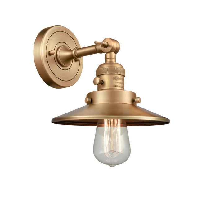 Innovations 203SW-BB-M4 One Light Wall Sconce, Brushed Brass