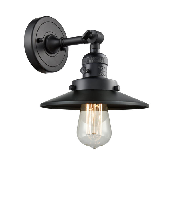 Innovations 203SW-BK-M6 One Light Wall Sconce, Matte Black