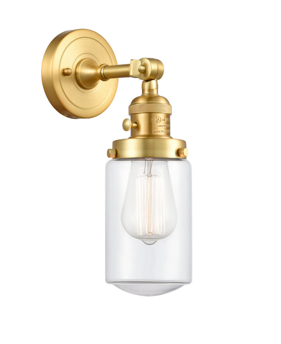 Innovations 203SW-SG-G312 One Light Wall Sconce, Satin Gold