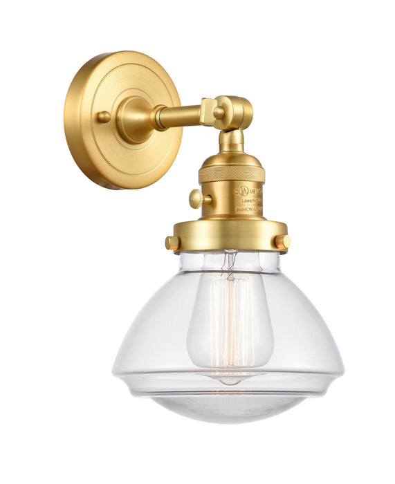 Innovations 203SW-SG-G322 One Light Wall Sconce, Satin Gold