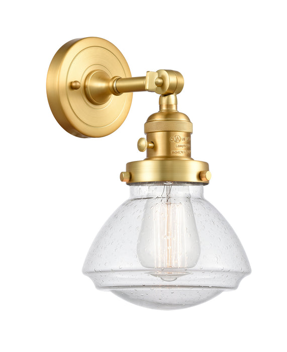 Innovations 203SW-SG-G324 One Light Wall Sconce, Satin Gold