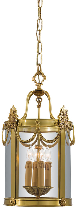 Metropolitan N850704 Four Light Foyer Pendant, Doré Gold
