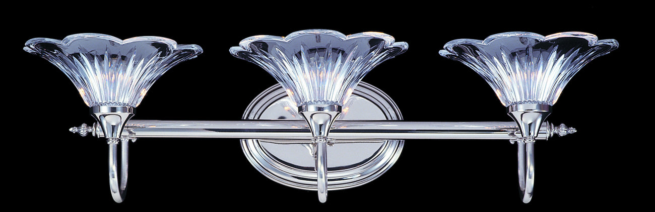 Framburg 8733 PS Three Light Wall Sconce, Polished Silver
