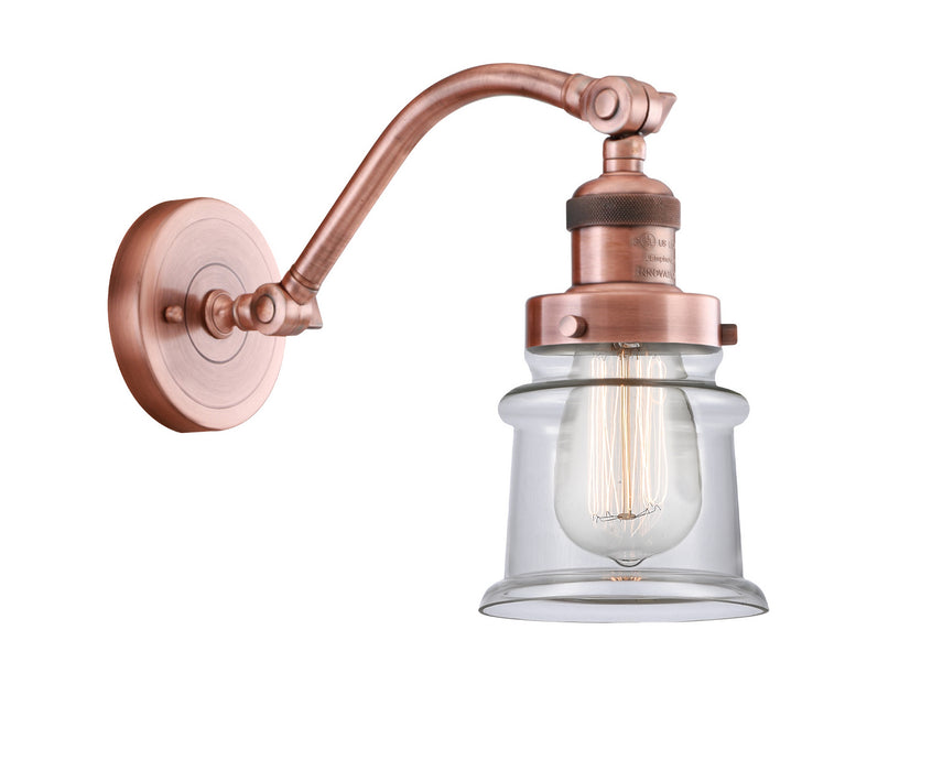 Innovations 515-1W-AC-G182S One Light Wall Sconce, Antique Copper