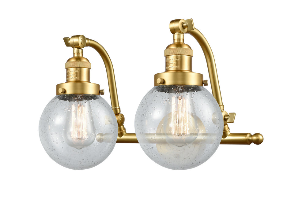 Innovations 515-2W-SG-G204-6-LED LED Bath Vanity, Satin Gold