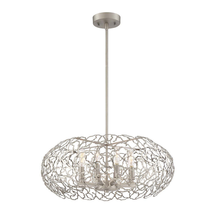 Zeev Lighting CD10030-8-SN Eight Light Chandelier, Satin Nickel