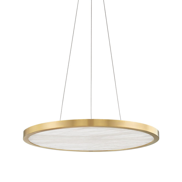 Hudson Valley 6324-AGB LED Chandelier, Aged Brass