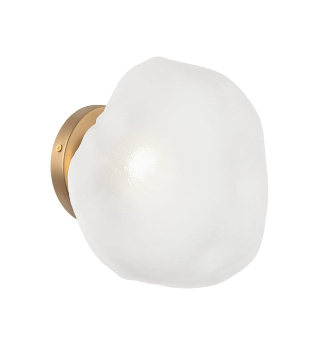 Matteo Lighting W60201AG One Light Wall Sconce, Aged Gold Brass