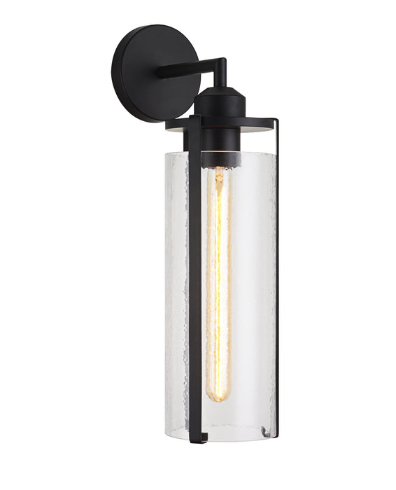 Matteo Lighting W62201BK One Light Wall Sconce, Black