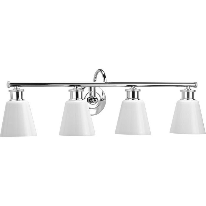 Progress Lighting P300317-015 Four Light Bath Bracket, Polished Chrome