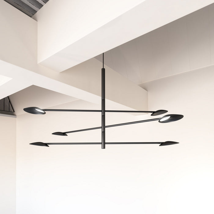 Kuzco Lighting CH90136-BK LED Chandelier, Black