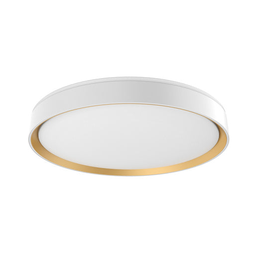 Kuzco Lighting FM43920-WH/GD LED Flush Mount, White/Gold