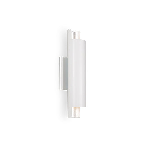 Kuzco Lighting WS41216-WH/SV LED Wall Sconce, White/Silver