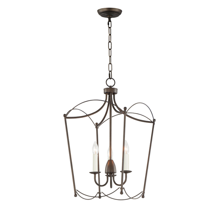 Maxim 12163CHB Three Light Pendant, Chestnut Bronze