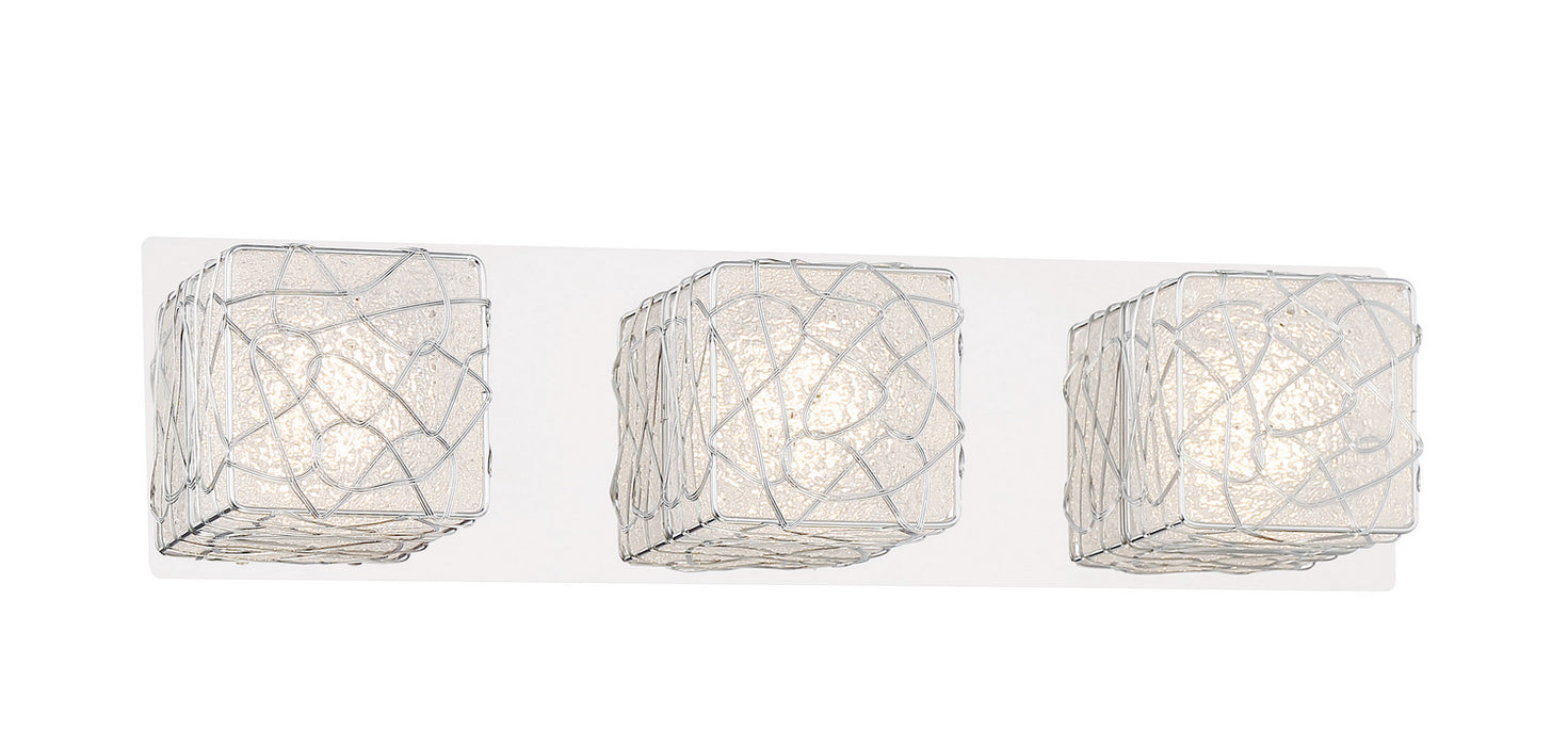 George Kovacs P5293-077-L LED Bath Vanity, Chrome