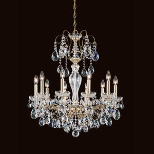 Schonbek ST1946N-211H Ten Light Chandelier, Aurelia