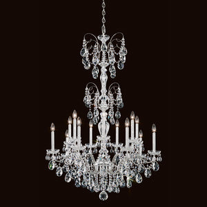 Schonbek ST1952N-40H 14 Light Chandelier, Polished Silver