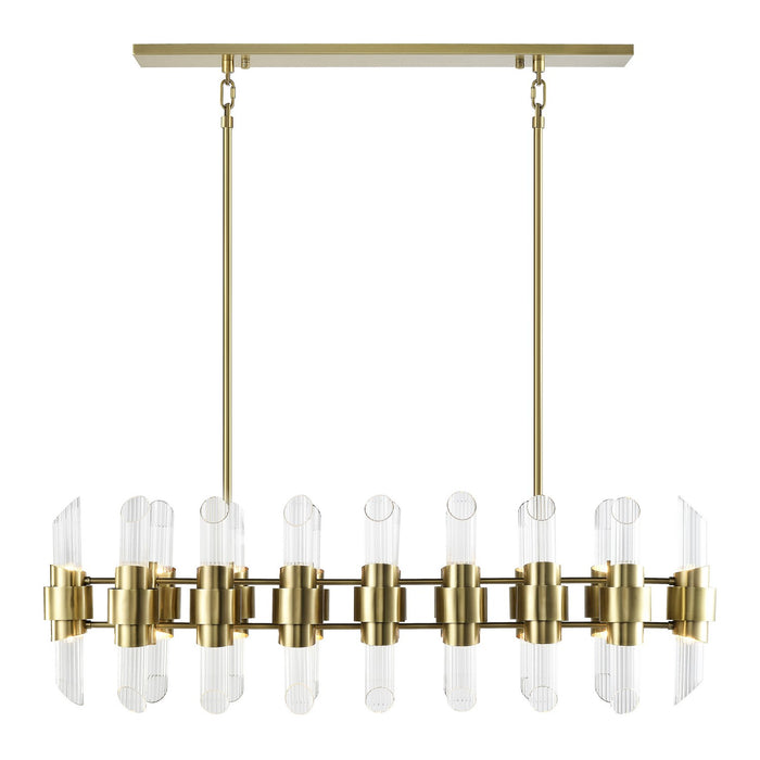 Zeev Lighting CD10365-32-AGB 32 Light Chandelier, Aged Brass