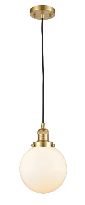 Innovations 201C-SG-G201-8-LED LED Mini Pendant, Satin Gold
